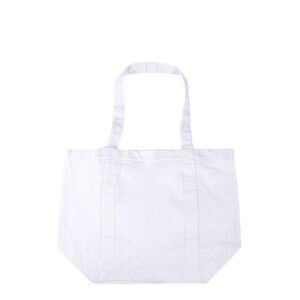 RAF SIMONS White Canvas Tote Bag Women WHITE Shoulder Bags